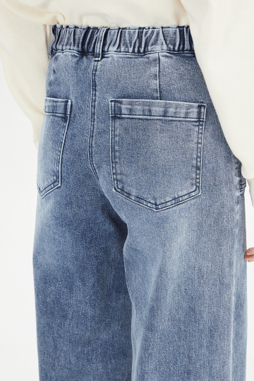 SISLEY Square Pocket Wide Denim Pants