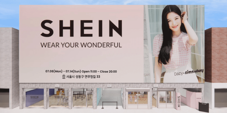 SHEIN Pop-up store in Seongsu, Seoul, South Korea