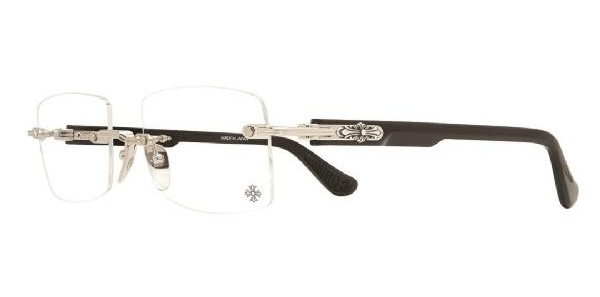 Chrome Hearts Deep II Rimless Silver Black Glasses