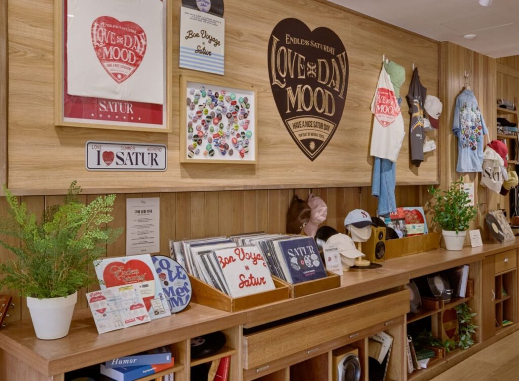 Inside SATUR's record shop inspired pop-up in Seongsu