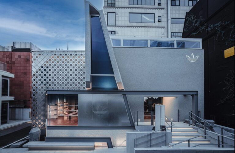 Exterior of Adidas Flagship Store Seoul in Dosan, Garosugil